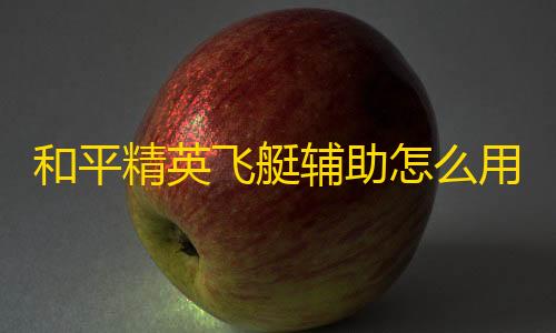 使命召唤:战区和平精英飞艇辅助怎么用